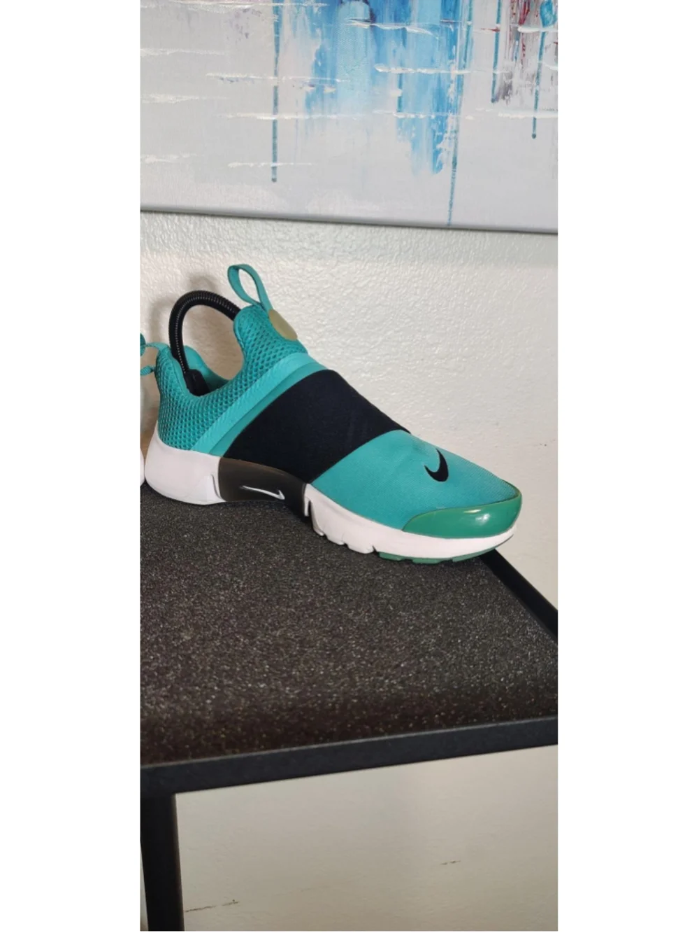 Nike Presto Extreme Shoes Youth Size 5Y Green Black Slip-On Sneakers 870022-300
